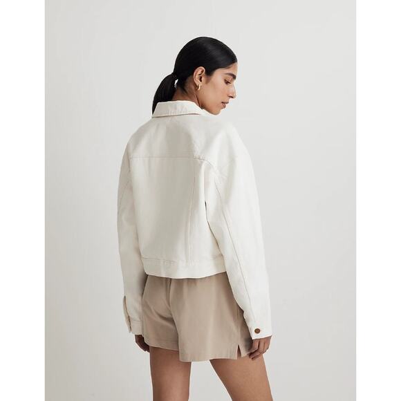 Madewell Slanted Yoke The Trucker Jean Jacket Vintage Canvas Women's Size XXL - Picture 4 of 5